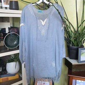 Beautiful Pale Blue Letarte Swim Cover up